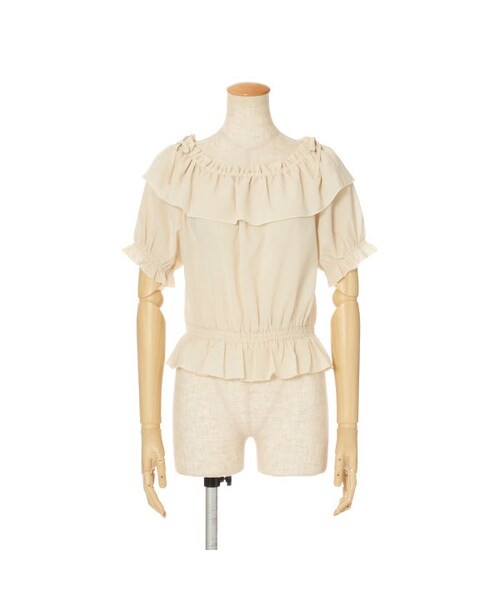 F i.n.t（フィント）の「ショルダーリボンオフショルブラウス/F&A（シャツ/ブラウス・レディース・その他）」の2枚目の写真