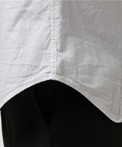 MEN'S BIGI(メンズビギ)の「パナマドビー半袖シャツ/JAPAN MADE(日本製)(シャツ/ブラウス・メンズ・ホワイト/ネイビー/ピンク・S/M/L)」の9枚目の写真