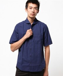 MEN'S BIGI | パナマドビー半袖シャツ/JAPAN MADE(日本製)(シャツ/ブラウス)