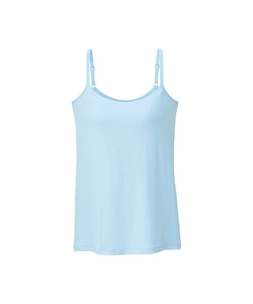UNIQLO（ユニクロ）の「エアリズム汗取りブラキャミソール（ブラジャー・レディース・NAVY 69/WHITE 00/BLUE 61/BLACK 09/BEIGE 32/PINK 10・S/M/XXL/L/XL/3XL）」の4枚目の写真