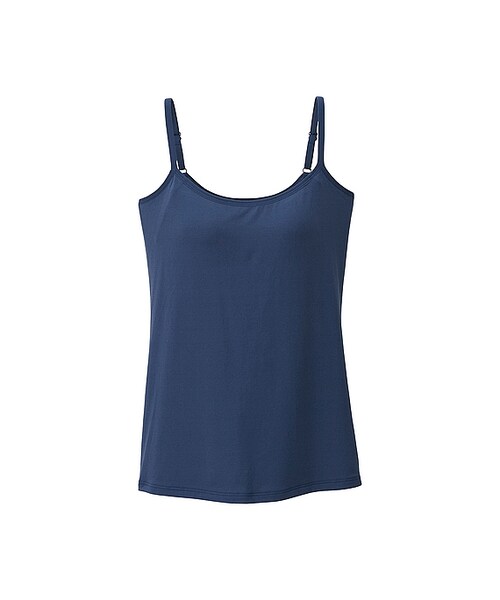 UNIQLO（ユニクロ）の「エアリズム汗取りブラキャミソール（ブラジャー・レディース・NAVY 69/WHITE 00/BLUE 61/BLACK 09/BEIGE 32/PINK 10・S/M/XXL/L/XL/3XL）」の5枚目の写真