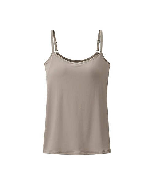 UNIQLO（ユニクロ）の「エアリズム汗取りブラキャミソール（ブラジャー・レディース・NAVY 69/WHITE 00/BLUE 61/BLACK 09/BEIGE 32/PINK 10・S/M/XXL/L/XL/3XL）」の3枚目の写真