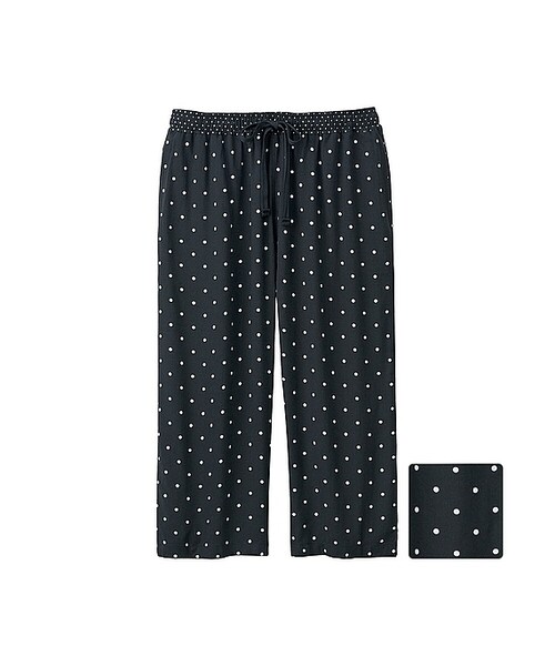 ユニクロ ユニクロ の Women リラコ ドット クロップド ルームウェア パジャマ Wear