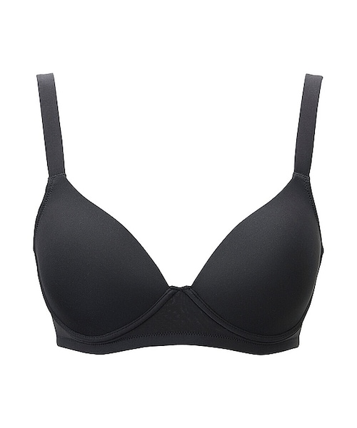 UNIQLO（ユニクロ）の「WOMEN ワイヤレスブラ（ソフト）（ブラジャー・レディース・PURPLE 71/NAVY 69/BLACK 09/BEIGE 31/PINK 12/GREEN 51/PINK 10・M/S/XL/L）」の2枚目の写真