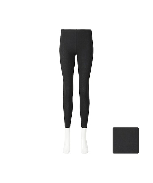 UNIQLO（ユニクロ）の「レギンス（10分丈）（レギンス/スパッツ・レディース・BLACK 09/LIGHT GRAY 02/NAVY 69/DARK GRAY 08・M/L/S/XL/XXL）」の2枚目の写真