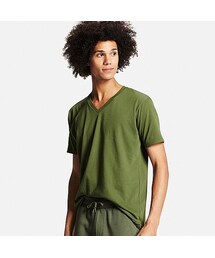 UNIQLO | MEN ドライカラーVネックT（半袖）(Tシャツ/カットソー)