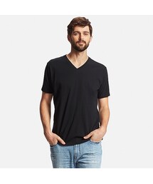 UNIQLO | MEN ドライカラーVネックT（半袖）(Tシャツ/カットソー)