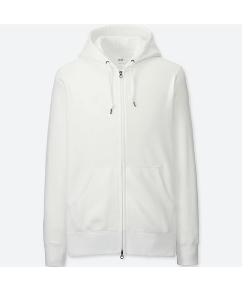 新品　UNIQLO ザ　メッセージ　スウェット　パーカー　白　4XL UNIQLO - ユニクロ ジップアップ スウェット パーカー 白 L 長袖