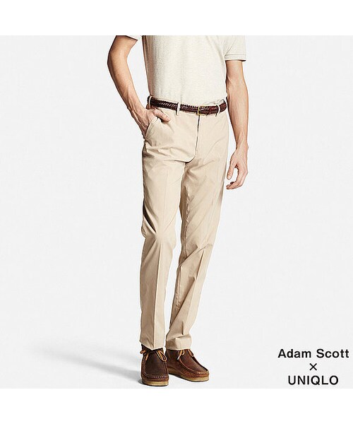 UNIQLO（ユニクロ）の「MEN ドライストレッチパンツ（その他パンツ・メンズ・WHITE 00/BLACK 09/BEIGE 32/NAVY 69・73/76/79/82/85/88/91/115/120/70/95/100/105/110）」の4枚目の写真