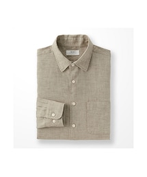 UNIQLO | MEN プレミアムリネンシャツ（長袖）(シャツ/ブラウス)