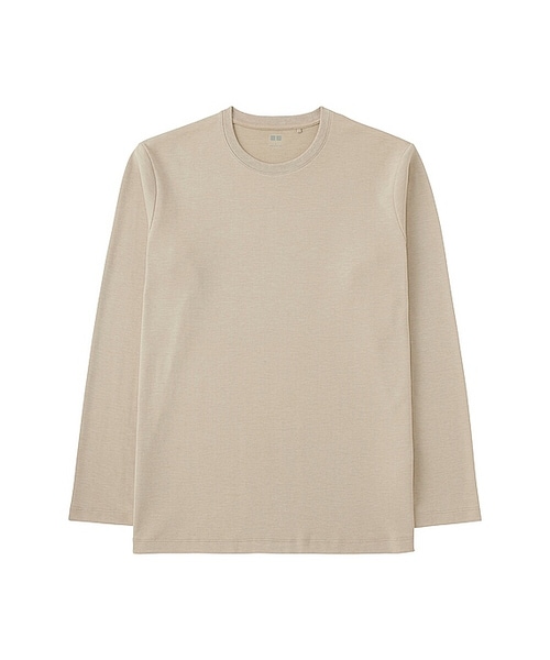 UNIQLO（ユニクロ）の「MEN ソフトタッチクルーネックT（長袖）（Tシャツ/カットソー・メンズ・GRAY 04/DARK GREEN 59/WHITE 00/NAVY 69/BLACK 09/NATURAL 30/DARK GRAY 08・L/S/XL/XXL/4XL/XS/3XL/M）」の5枚目の写真