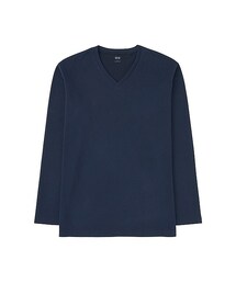 UNIQLO | MEN ソフトタッチVネックT（長袖）＋(Tシャツ/カットソー)
