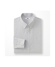 UNIQLO | MEN ファインクロスチェックシャツ（長袖）(シャツ/ブラウス)