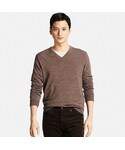 ユニクロ | MEN エクストラファインメリノVネックセーター（長袖）(針織衫)