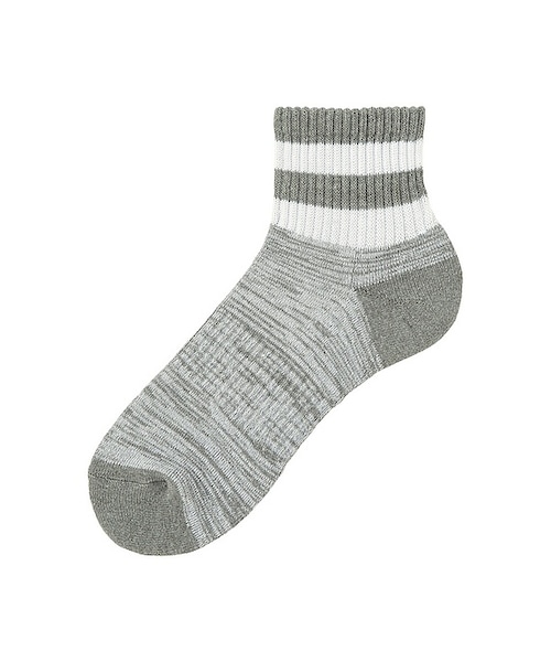 UNIQLO（ユニクロ）の「パイルラインアンクルソックス（ソックス/靴下・メンズ・BLUE 68/NAVY 69/BLACK 09/GRAY 03・フリー）」の3枚目の写真