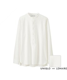 UNIQLO | MEN オックスフォードスタンドカラーシャツ（長袖）(シャツ/ブラウス)