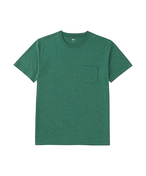 UNIQLO（ユニクロ）の「MEN ウォッシュポケ付きT（半袖）（Tシャツ/カットソー・メンズ・NAVY 69/ORANGE 26/OLIVE 56/WINE 19・L/XL/M/S/XS）」の2枚目の写真