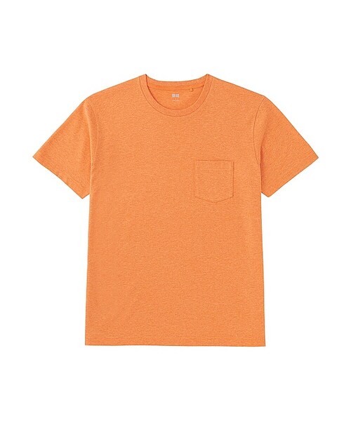 UNIQLO（ユニクロ）の「MEN ウォッシュポケ付きT（半袖）（Tシャツ/カットソー・メンズ・NAVY 69/ORANGE 26/OLIVE 56/WINE 19・L/XL/M/S/XS）」の4枚目の写真