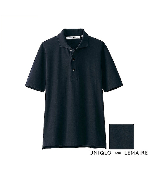 UNIQLO（ユニクロ）の「MEN スーピマコットンポロシャツ（半袖）＋E（ポロシャツ・メンズ・KHAKI 33/OFF WHITE 01/NAVY 69/BLUE 66・L/M/S）」の3枚目の写真