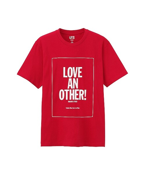 UNIQLO（ユニクロ）の「アイアムアザーグラフィックT（半袖）（Tシャツ/カットソー・メンズ・RED 16/BLACK 09・XL/M/L/S/XS/4XL/3XL/XXL）」の2枚目の写真