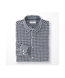 UNIQLO | MEN プレミアムリネンチェックシャツ（長袖）(シャツ/ブラウス)