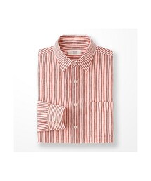 UNIQLO | MEN プレミアムリネンストライプシャツ（長袖）(シャツ/ブラウス)