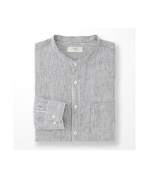 UNIQLO | MEN プレミアムリネンスタンドカラーシャツ（長袖）(シャツ/ブラウス)