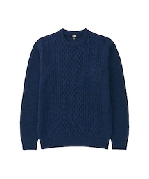 UNIQLO | MEN ヒートテックケーブルクルーネックセーター（長袖）(ニット/セーター)