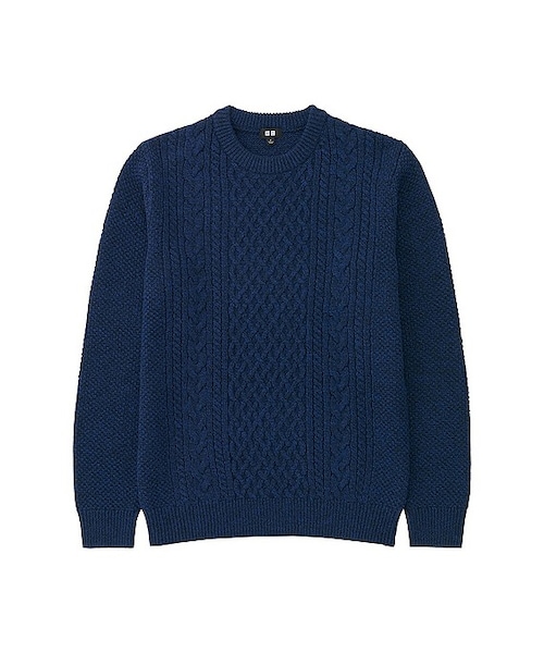 UNIQLO(ユニクロ)の「MEN ヒートテックケーブルクルーネックセーター