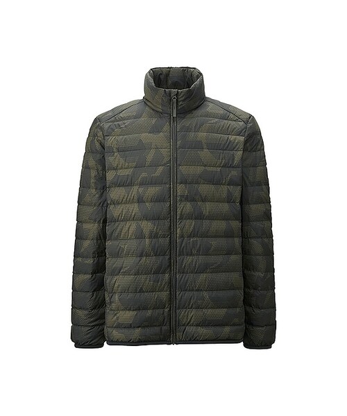 UNIQLO（ユニクロ）の「MEN ウルトラライトダウンジャケット（柄）（ダウンジャケット/コート・メンズ・WINE 19/OLIVE 57・XS）」の2枚目の写真