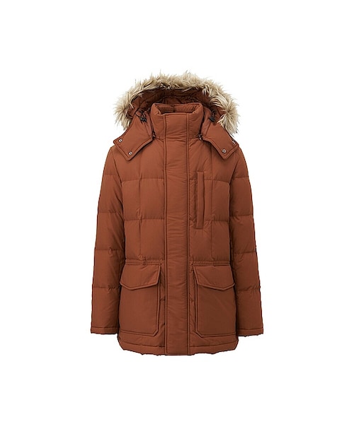 UNIQLO（ユニクロ）の「MEN ダウンジャケット（ダウンジャケット/コート・メンズ・NAVY 69/ORANGE 26/BLACK 09/BEIGE 32/DARK GREEN 58・S/XS/XL）」の5枚目の写真