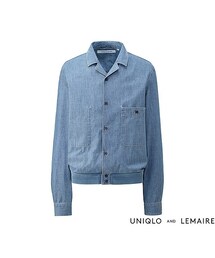 UNIQLO | MEN シャンブレーシャツブルゾン(ブルゾン)