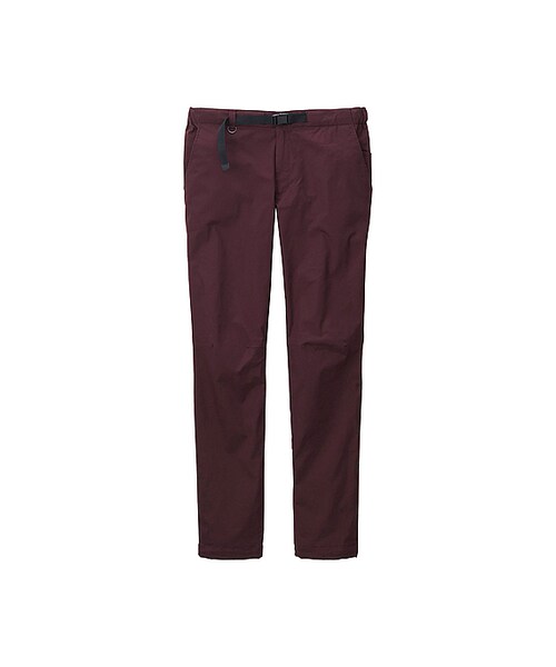 UNIQLO(ユニクロ)の「MEN ウォームイージーストレッチスリムフィットパンツ(リップストップ・レングス79~82cm)(その他パンツ・メンズ・WINE 18/BEIGE 32/NAVY 69/BLACK 09・4XL/XXL/3XL)」の1枚目の写真