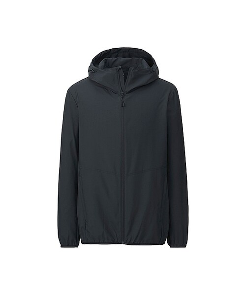 UNIQLO(ユニクロ)の「MEN ポケッタブルパーカ(ブルゾン・メンズ・LIGHT GRAY 02/BLUE 68/BLUE 65/BLACK 09・XL/M/S/L)」の2枚目の写真