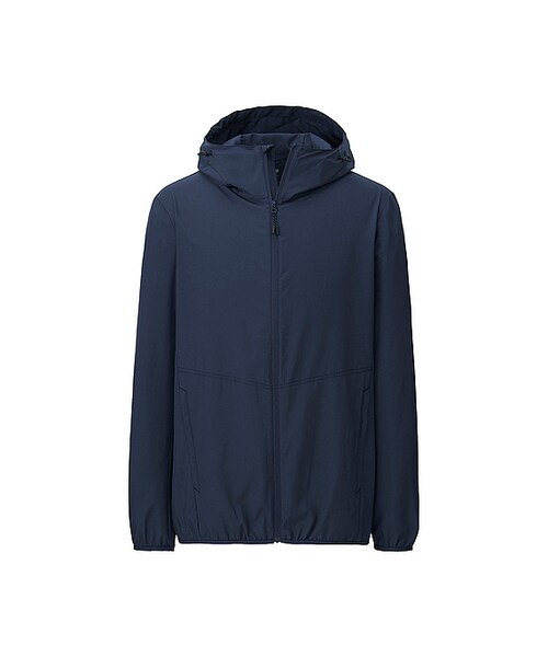UNIQLO(ユニクロ)の「MEN ポケッタブルパーカ(ブルゾン・メンズ・LIGHT GRAY 02/BLUE 68/BLUE 65/BLACK 09・XL/M/S/L)」の3枚目の写真