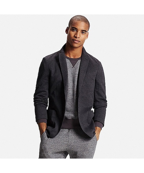 UNIQLO(ユニクロ)の「MEN コンフォートジャケット(その他アウター・メンズ・DARK GRAY 08/BLACK 09/GRAY 03・XL/M/S/4XL/L)」の1枚目の写真