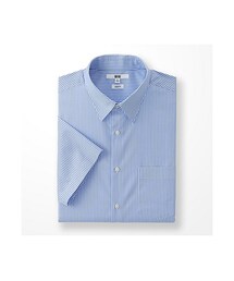 UNIQLO | MEN ドライイージーケアスリムフィットストライプシャツ（半袖）(シャツ/ブラウス)