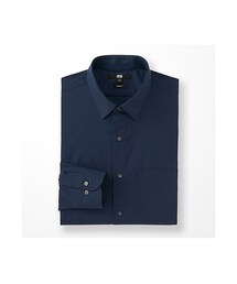 UNIQLO | MEN ファインクロスストレッチスリムフィットブロードシャツ（長袖）(シャツ/ブラウス)