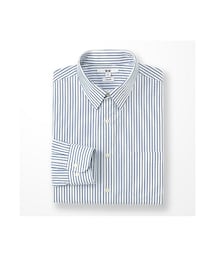 UNIQLO | MEN ファインクロスストレッチスリムフィットストライプシャツ（長袖）(シャツ/ブラウス)