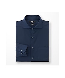 UNIQLO | MEN ファインクロスストレッチスリムフィットブロードシャツ（長袖）＋(シャツ/ブラウス)