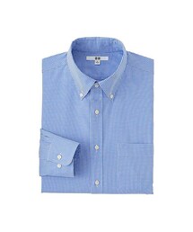 UNIQLO | MEN ファインクロスチェックシャツ（長袖）＋E(シャツ/ブラウス)