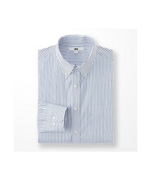 UNIQLO | MEN ファインクロスストライプシャツ（長袖）(シャツ/ブラウス)