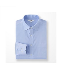 UNIQLO | MEN スーパーノンアイロンシャツ（セミワイドカラー・長袖）＋E(シャツ/ブラウス)