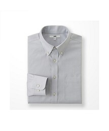 UNIQLO | MEN スーパーノンアイロンシャツ（ボタンダウンカラー・長袖）＋E(シャツ/ブラウス)
