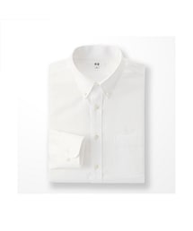 UNIQLO | MEN スーパーノンアイロンシャツ（ボタンダウンカラー・長袖）＋E(シャツ/ブラウス)