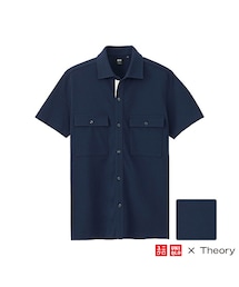 UNIQLO | MEN LTドライカノコフルオープンポロ（半袖）(ポロシャツ)