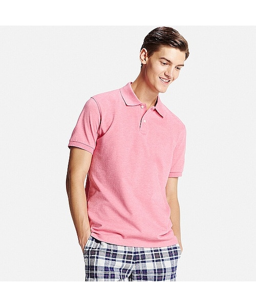 UNIQLO（ユニクロ）の「MEN ドライカノコポロシャツ（半袖）（ポロシャツ・メンズ・LIGHT BLUE 60/NAVY 69/OLIVE 56/WHITE 00/DARK GRAY 08/WINE 19/BEIGE 31/RED 13/BLACK 09/DARK GREEN 59/BLUE 66/RED 15/RED 14/GRAY 03/YELLOW 42/BLUE 68/PINK 10・L/M/XS/XL/S/3XL/4XL/XXL）」の15枚目の写真