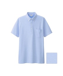 UNIQLO | MEN ドライシャツカラーポロシャツ（ボタンダウン・無地・半袖）(ポロシャツ)