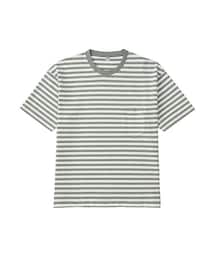 UNIQLO | MEN ビッグシルエットボーダーT（半袖）(Tシャツ/カットソー)