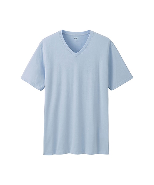 UNIQLO（ユニクロ）の「MEN スーピマコットンVネックT（半袖）（Tシャツ/カットソー・メンズ・GRAY 03/LIGHT BLUE 60/WHITE 00/BLACK 09/DARK GRAY 08/DARK GREEN 58/BLUE 63/BLUE 68/NAVY 69/RED 13・M/S/3XL/XL/L/XS/XXL/4XL）」の6枚目の写真